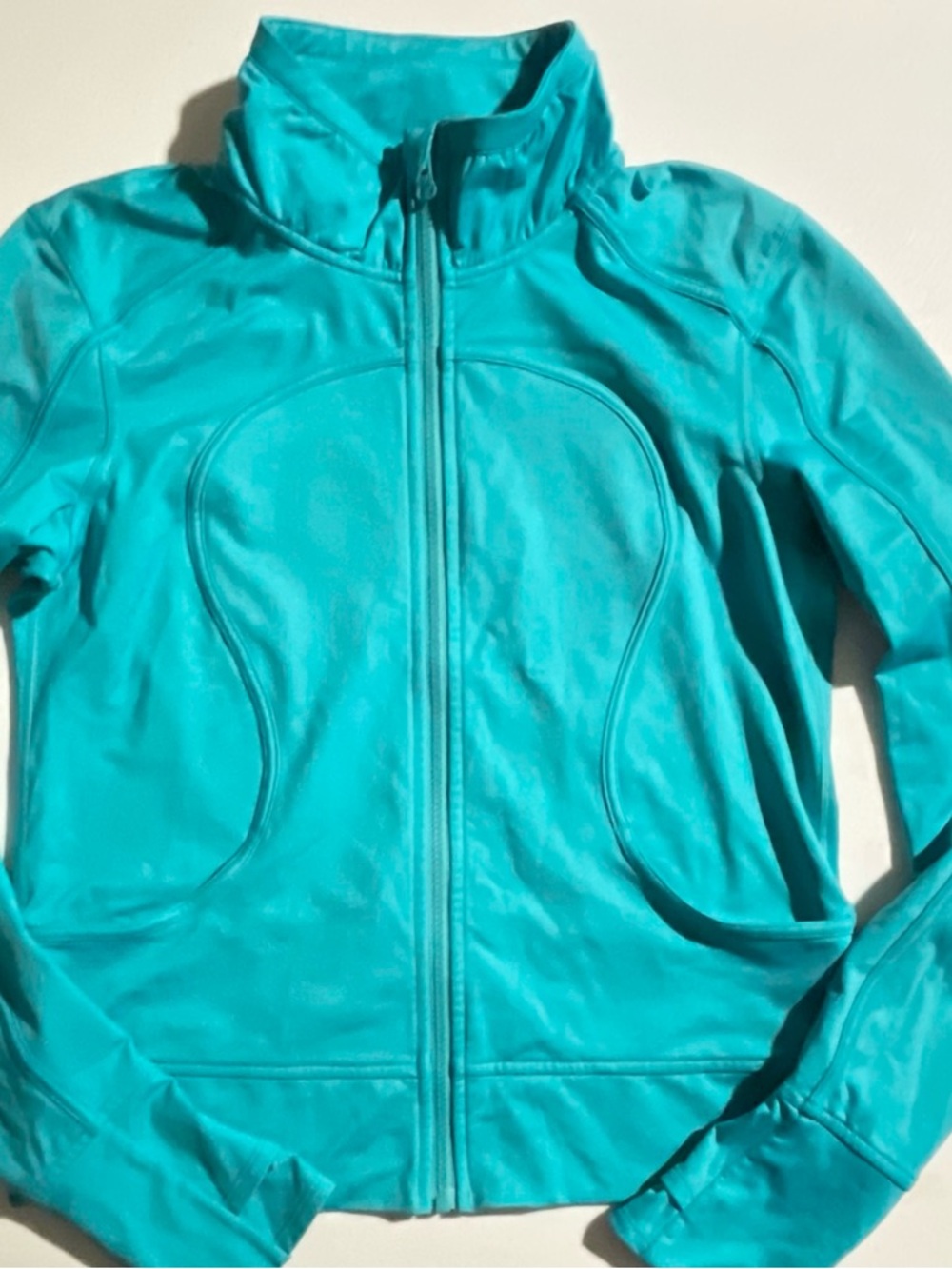 Women Lululemon' Teal Zip-Front Active Jacket